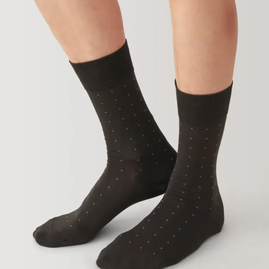 Right Angle Patterned Business Socks