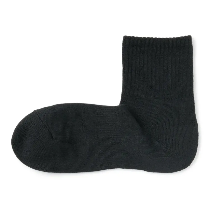Right Angle Pile Short Socks