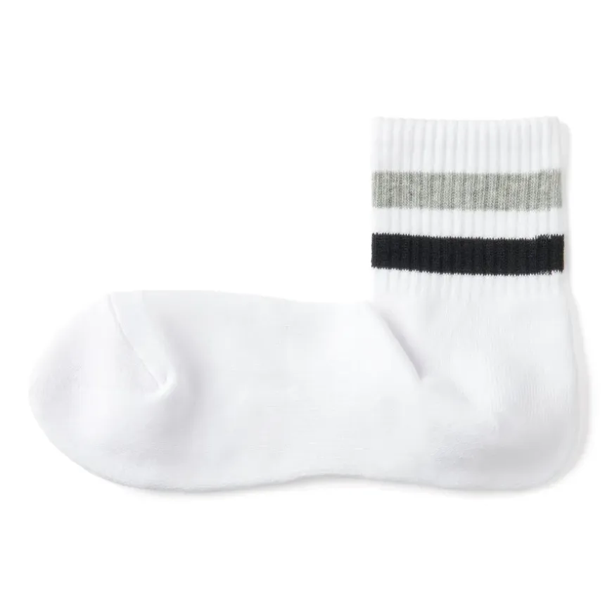 Right Angle Pile Short Socks