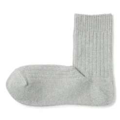 Right Angle Ribbed Thick Short Socks