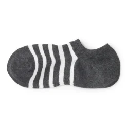 Right Angle Striped Sneaker Socks