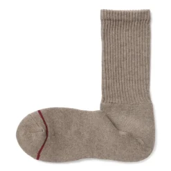 Right Angle Warm Cotton Blend Thick Crew Socks