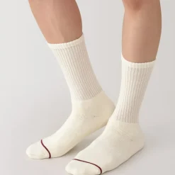 Right Angle Warm Cotton Blend Thick Crew Socks