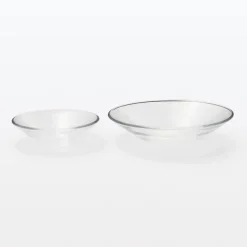 Soda Glass Shallow Bowl - Small