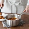 Stainless Aluminium 3-Layer Steel Saucepan 2.1 Qt