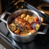 Stainless Aluminium 3-Layer Steel Saucepot 3.2 Qt
