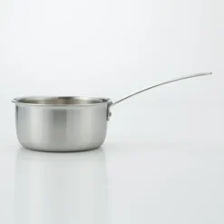 Stainless Aluminium 3-Layer Steel Saucepan 1.6 Qt