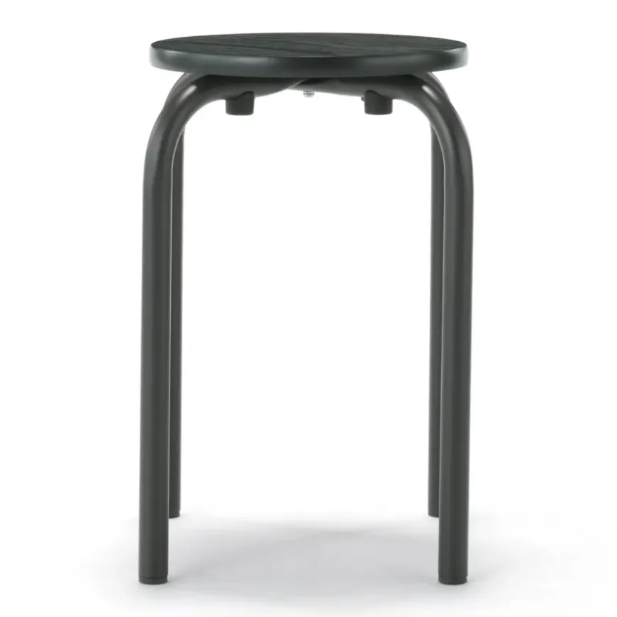 Steel Pipe Stacking Stool - Dark Gray