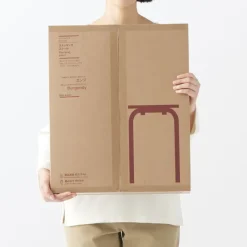 Steel Pipe Stacking Stool - Burgundy