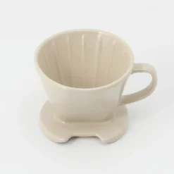 Stoneware Coffee Dripper - Gray Beige