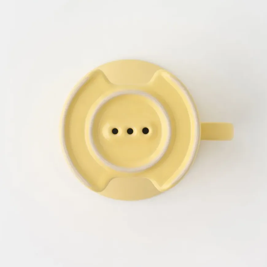 Stoneware Coffee Dripper - Light Yellow