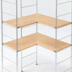 SUS Shelving Unit Additional Corner Shelf - Oak