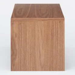 SUS Shelving Unit Box with Glass Door - Walnut