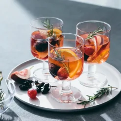 Tempered Glass Stemmed Glass - Medium