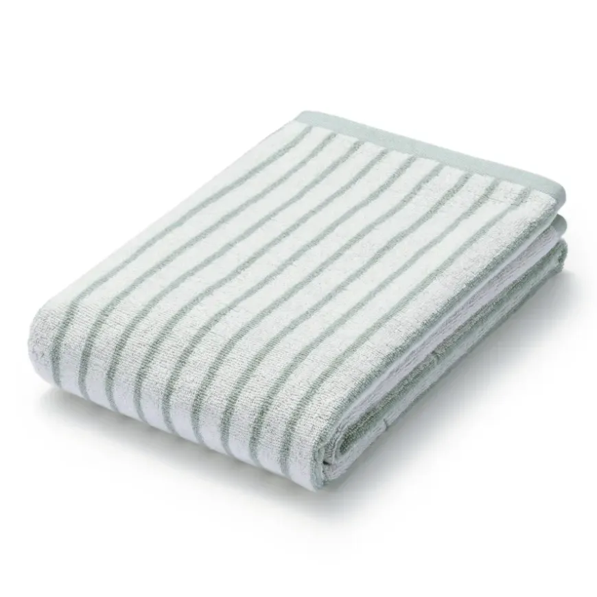Twin Pile Reversible Stripe Bath Towel