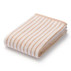 Twin Pile Reversible Stripe Bath Towel