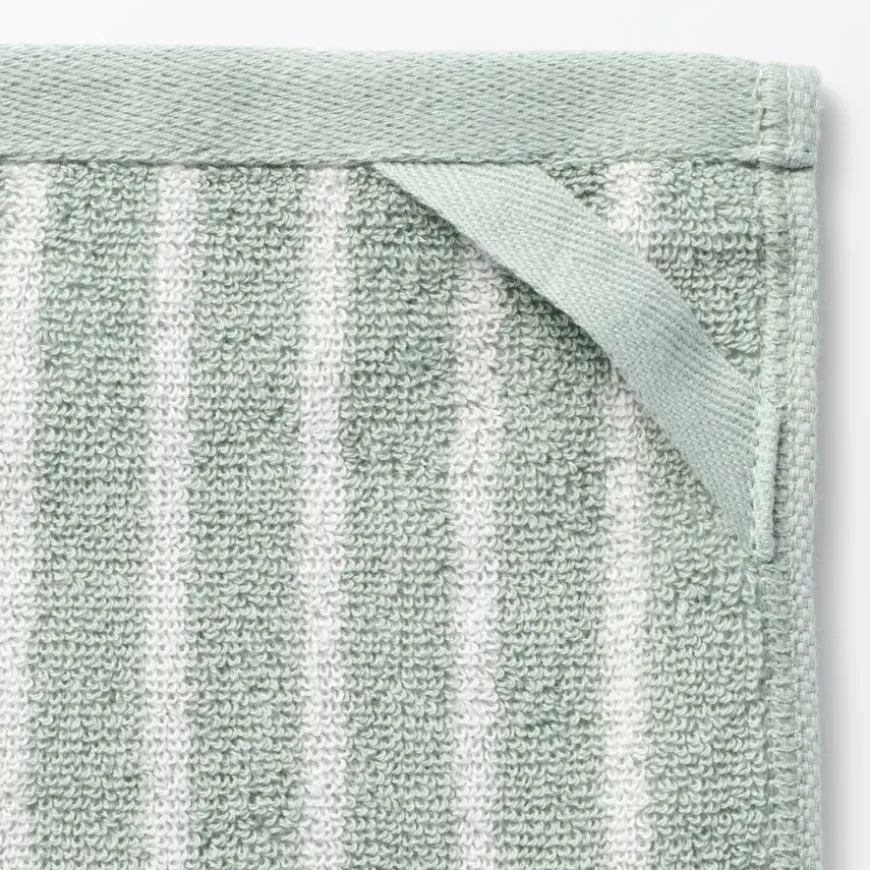 Twin Pile Reversible Stripe Hand Towel