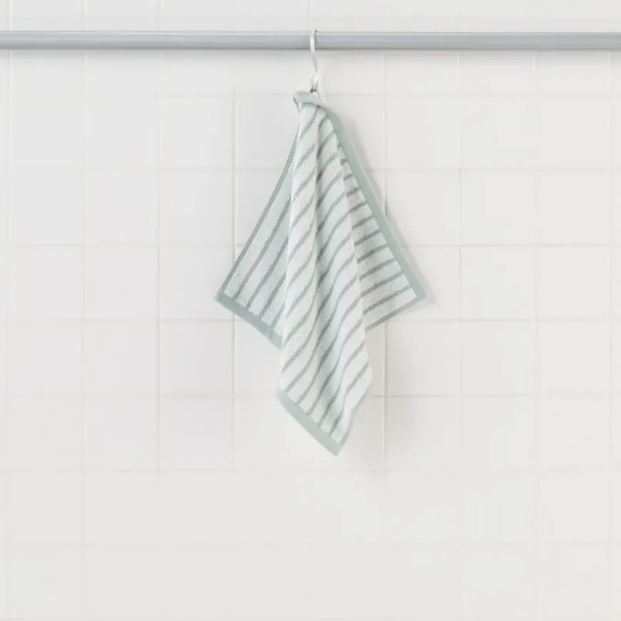 Twin Pile Reversible Stripe Hand Towel