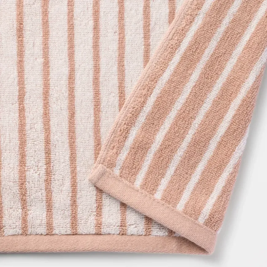 Twin Pile Reversible Stripe Hand Towel