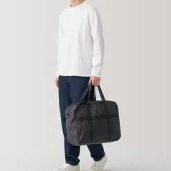 Water Repellent Wide Boston Bag