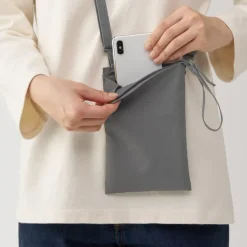 2-Way Water Repellent Mini Sacoche / Crossbody Bag