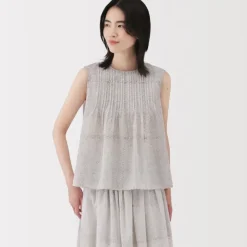 Women's Block Print Sleeveless Blouse