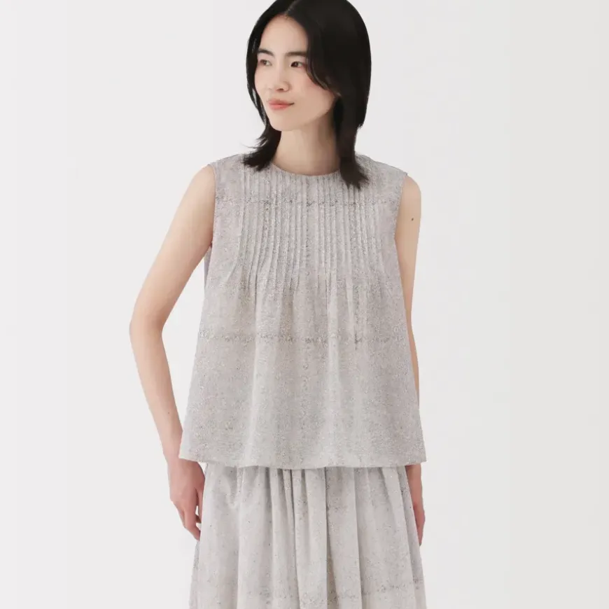 Women's Block Print Sleeveless Blouse