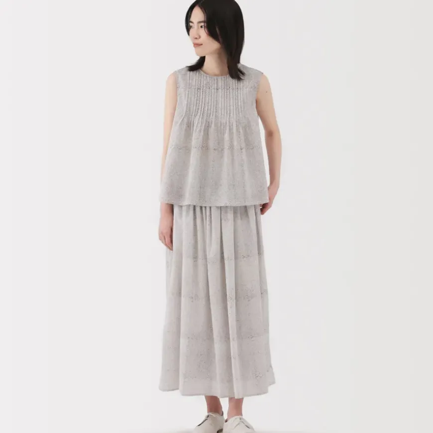 Women's Block Print Sleeveless Blouse