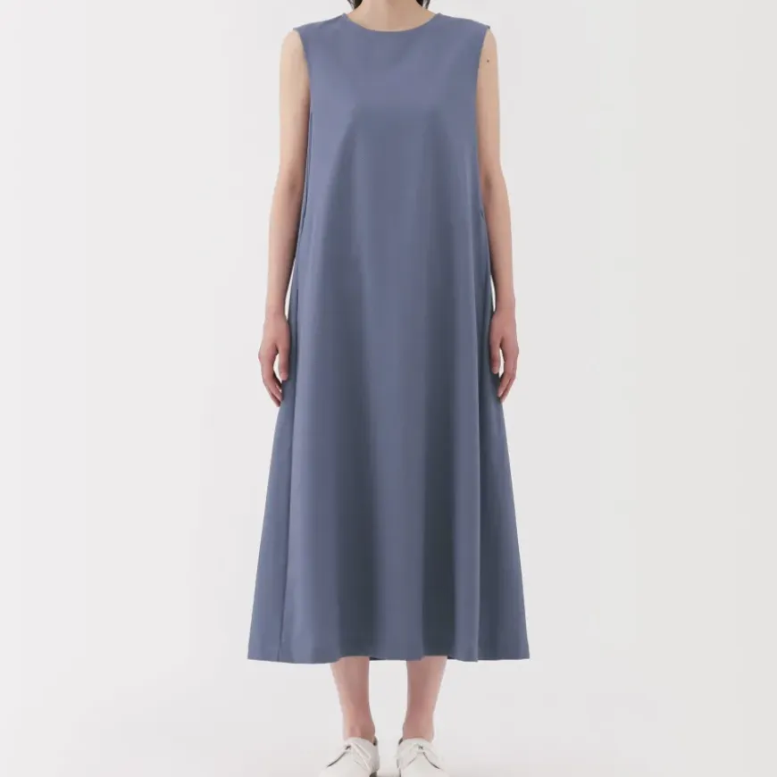 Women's Breathable Seersucker Sleeveless Dress