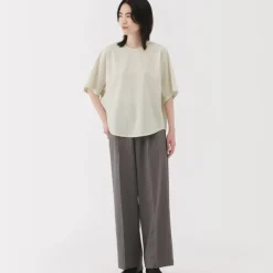 Women's Breathable Seersucker Short Sleeve Blouse