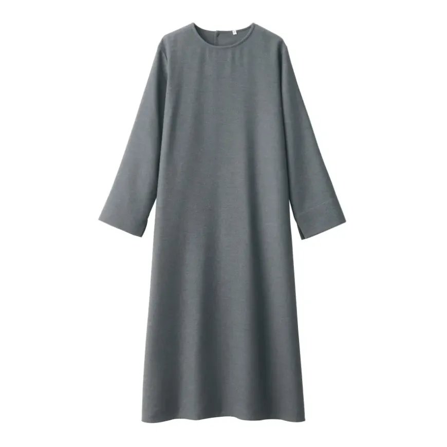 Women's Brushed Pullover Long Sleeve Dress
