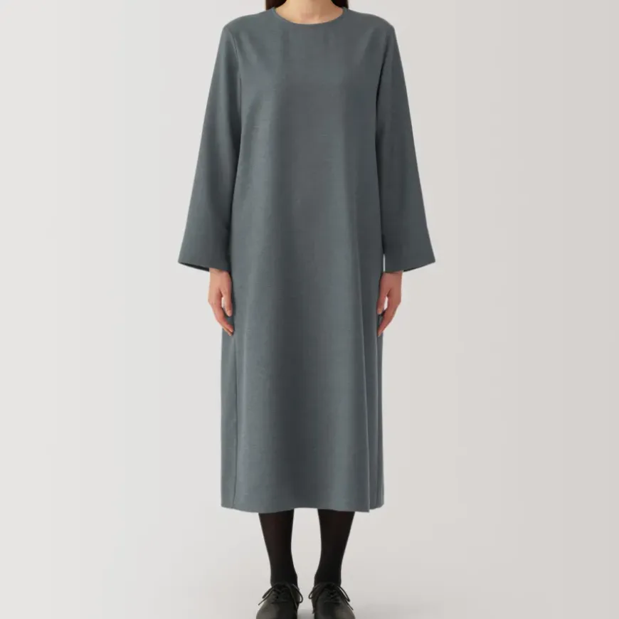 Women's Brushed Pullover Long Sleeve Dress