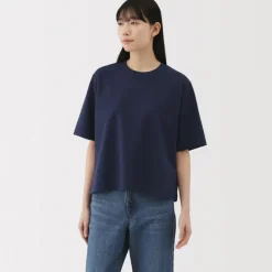 Women's Cool Touch Crew Neck Wide Short Sleeve T-Shirt