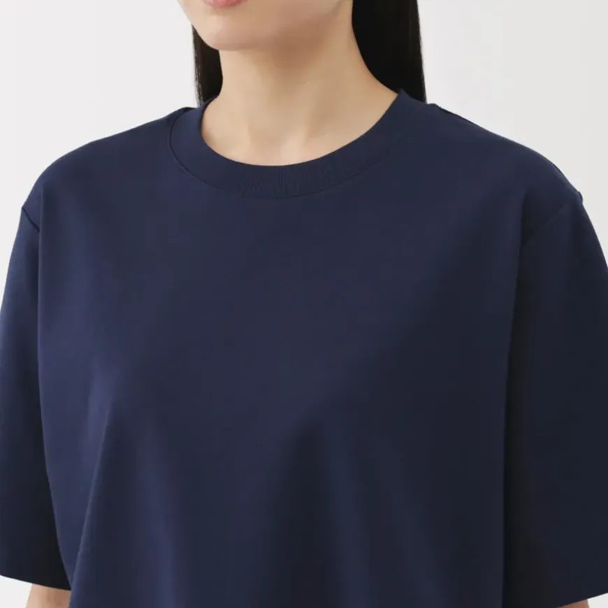 Women's Cool Touch Crew Neck Wide Short Sleeve T-Shirt