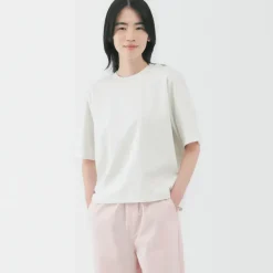 Women's Cool Touch Crew Neck Wide Short Sleeve T-Shirt