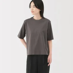 Women's Cool Touch Crew Neck Wide Short Sleeve T-Shirt