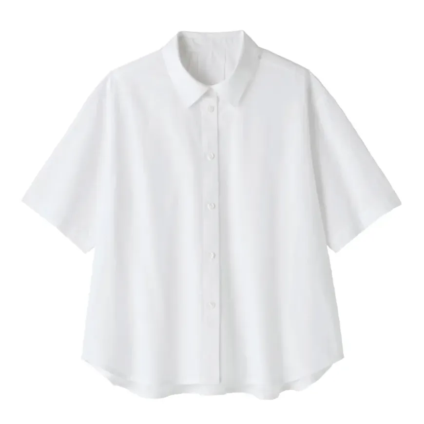 Women's Cool Touch Regular Collar Short Sleeve Shirt