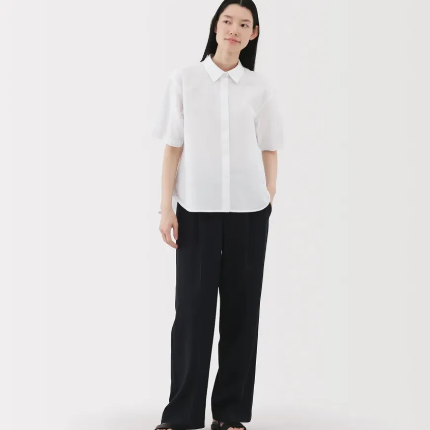 Women's Cool Touch Regular Collar Short Sleeve Shirt
