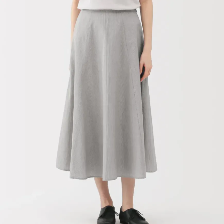Women's Cool Touch Striped Flared Skirt
