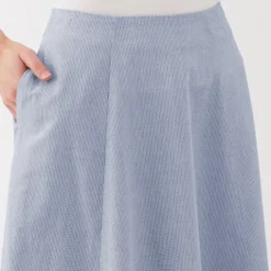 Women's Cool Touch Striped Flared Skirt