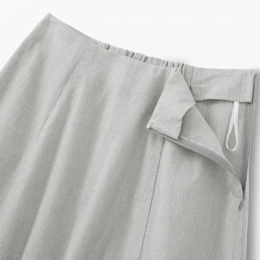 Women's Cool Touch Striped Flared Skirt