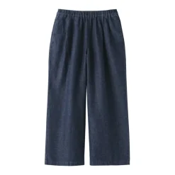 Women's Cotton Linen Denim Easy Wide Pants
