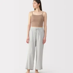 Women's Cotton Stretch Ribbed Cropped Bra Camisole