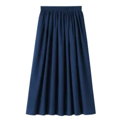 Women's Cotton Voile Gather Maxi-Skirt