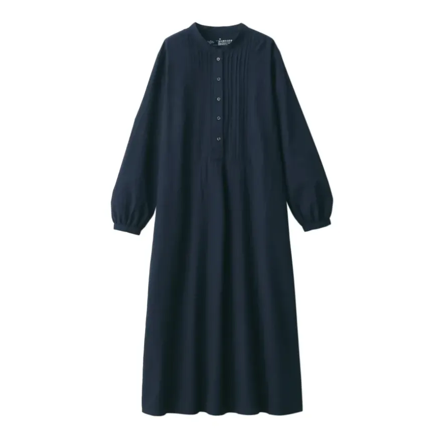 Women's Cotton Voile Long Sleeve Dress