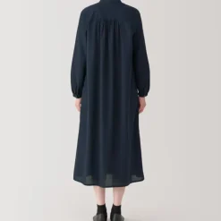 Women's Cotton Voile Long Sleeve Dress