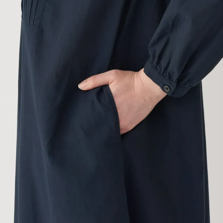 Women's Cotton Voile Long Sleeve Dress