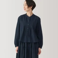 Women's Cotton Voile Long Sleeve Blouse