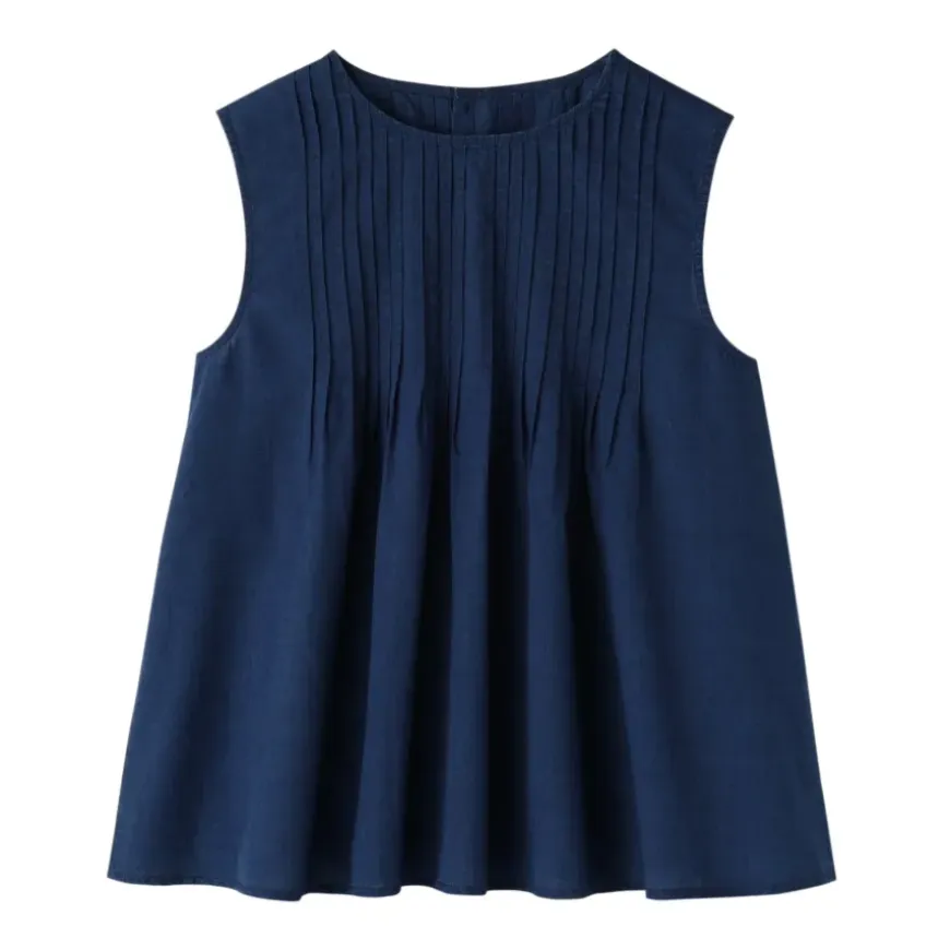 Women's Cotton Voile Sleeveless Blouse