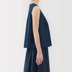 Women's Cotton Voile Sleeveless Blouse